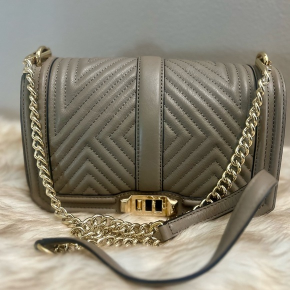 Chevron Quilted Love Crossbody - Picture 1 of 8
